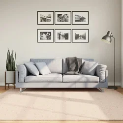 Tepih HUARTE kratkih vlakana mekani i perivi bež 200 x 200 cm