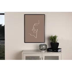 Venture Design Plakat Siluette 30x40 cm rjave barve
