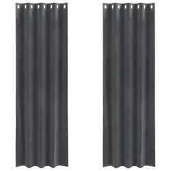 Zavjese za zamračivanje 2 pcs Svijetlo siva 140 x 245 cm Baršun