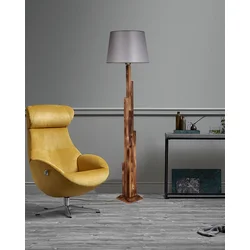 Aberto Design Podna lampa Kule, 165 cm, (31 cm), E27, Tamnobraon