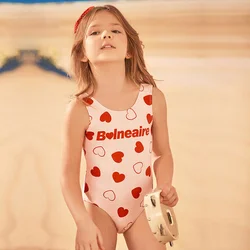 Balneaire Jednodelni kupaći kostim za devojčice, Svetloroze