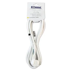 Commel prikljucni kabl 16a, beli ( c0618x )