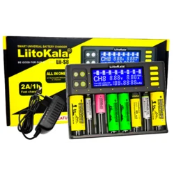 Univerzalni polnilec za polnilne baterije AAA 18650 Lii-S8