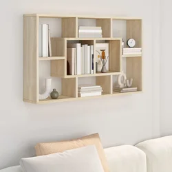 Zidna polica boja hrasta sonome 85x16x52,5 cm konstruirano drvo