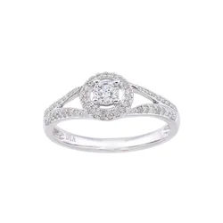 DIAMANT LETERNEL Prstan srebrna