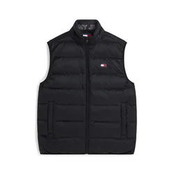 Tommy Jeans Brezrokavnik Lightweight Packable Ripstop Down Gilet črna