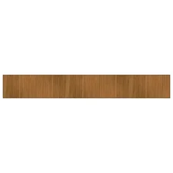 Vidaxl vidaXL Pravokotna preproga, rjava, 70x500 cm, bambus