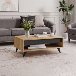 Hanah Home Klub sto Century, 90x38x60 cm, Boje hrasta