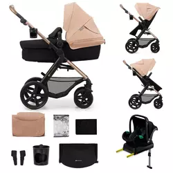 KINDERKRAFT Kolica za bebe set 3U1 MOOV 2
