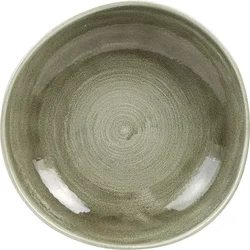 CHURCHILL Stonecast Burnished Green globoki krožnik, organski, o: 253 mm (12 kos)
