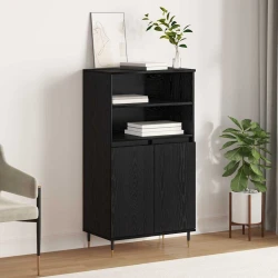 Highboard Crna 60 x 36 x 110 cm Konstruirano drvo