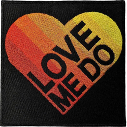 The Beatles Love Me Do Gradient Heart Iron-On Patch