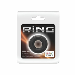 BAILE Prsten za penis, 4.3cm, Crni