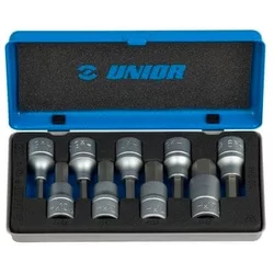 KLJUČEVI NASADNI SA IMBUS PROFILOM, PRIHVAT 1/2&QUOT;, U METALNOJ KUTIJI 192/14 9KOM. UNIOR
