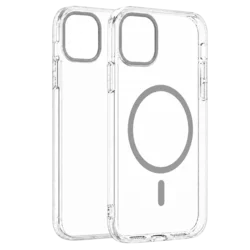 Transparent Color Ring MagSafe maska za iPhone 11 – Siva