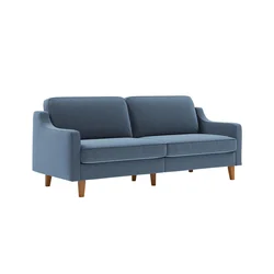 ATELIER DEL SOFA Sofa sa 3 sedišta Robin 3 Ocean Blue Walnut
