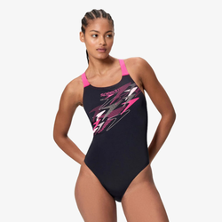 MEDLEY LOGO MEDALIST 1PC BLK/PNK