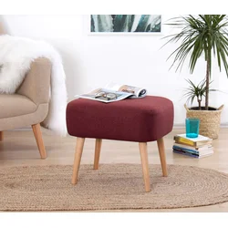 Atelier del Sofa Tabure 50x43x42cm, Bordo