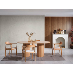 HANAH HOME Trpezarijski sto i stolice Napoli Natural