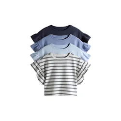 The Set Majica modra/marine/svetlo modra/bela