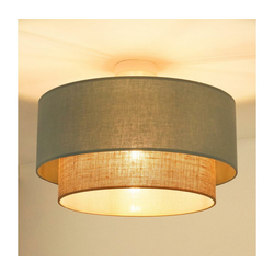 Duolla - Plafonski luster BOHO 1xE27/15W/230V prečnik 45 cm zelena/smeđa