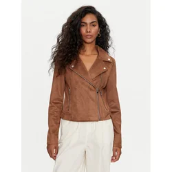 Vero Moda Jakna iz umetnega usnja Jose 10300938 Rjava Regular Fit