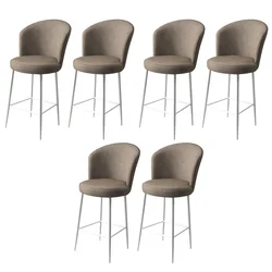 Hanah Home Set 6 barskih stolica Fora Kapućino-Beli