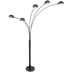 Globo 58228NB - Podna lampa SEYMOUR 5xE14/40W/230V crna