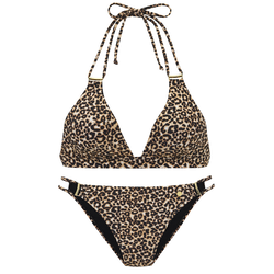 LASCANA Bikini kremna/rjava/črna