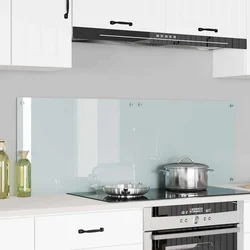 Kuhinjski zid 2 pcs Bijelo 70 x 50 cm Staklo otporno na udarce