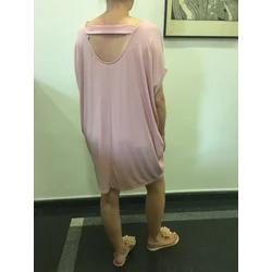 Obleka tunika Sisi roza