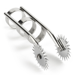 Mr. Steel Double Finger Pinwheel Silver