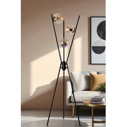 Podna lampa Kervan, Crna