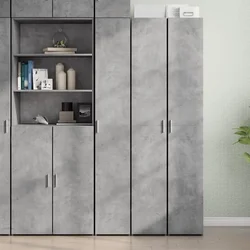 Visoka komoda boja betona 30x42,5x185 cm od konstruiranog drva