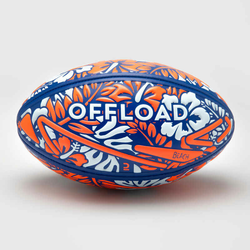 Lopta za ragbi na pijesku r100 veličina 1 maori plavo-žuta