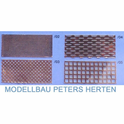 Lüftblech oder Trittblech (Messing) 100x250 mm