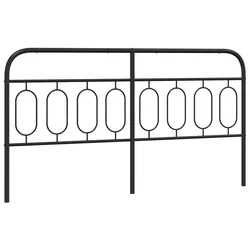 Vidaxl Kovinsko nadomestno vzglavje črno 183 cm