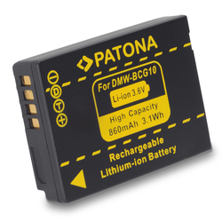 baterija DMW-BCG10E za Panasonic Lumix DMC-TZ6 / DMC-ZS1, 850 mAh