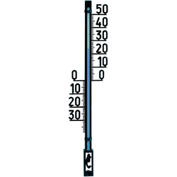 TFA velik zunanji analogni termometer, črn