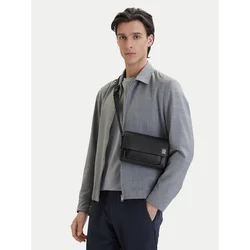 Calvin Klein Ročna torba Emblem Hw Small Slap Messenger LV04D3367G Črna
