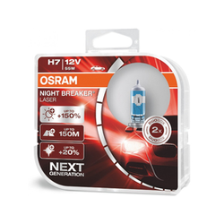 Osram Night Breaker Laser H7 12V - do 150% više svjetla - do 20% bjelije (3700K) 64210NL-HCB