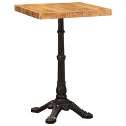 vidaXL Bistro miza Rjava 50 x 50 x 76 cm trden mangov les