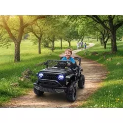 Dečiji džip na akumulator Wrangler Crni (12V)