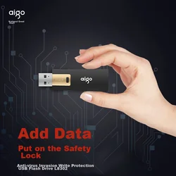 Aigo USB Flash memorija, 128GB, USB 3.2, USB 3.0, Crna
