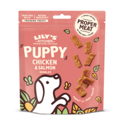 Lilys Kitchen Puppy Chicken & Salmon Nibbles priboljški - 70 g