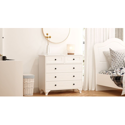Hanah Home Komoda Rb-119, 90x86x40 cm, Bela