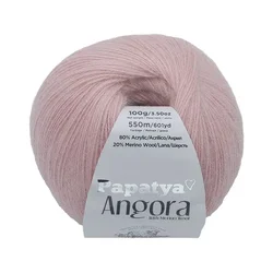 ANGORA MERINO - 100 g / 550 m - stara roza