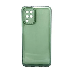 Maska za telefon TRANSPARENT COLOR za Samsung A12, Zelena