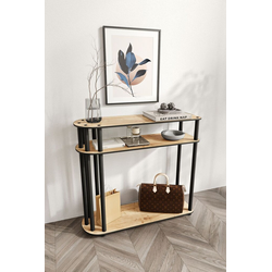 Hanah Home Komoda Caprio, 90x30x84 cm, Boja hrasta