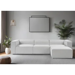 Atelier del Sofa Ugaona garnitura Fora 296x66x185cm Siva